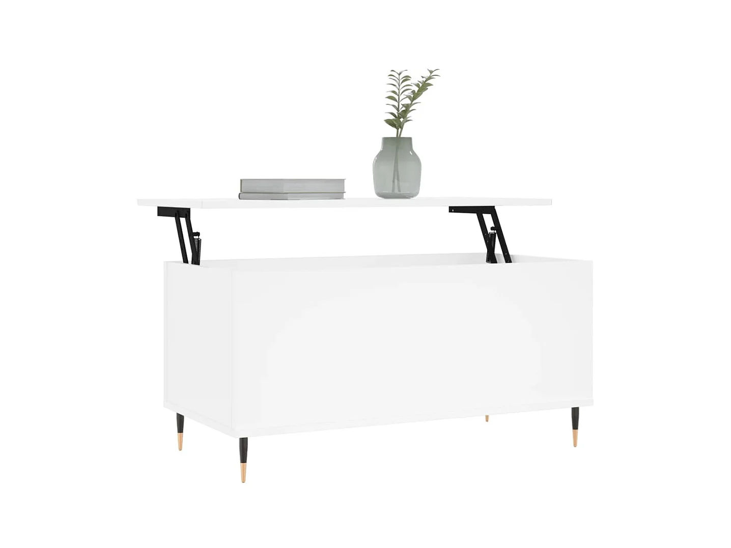 Mesa de centro madera contrachapada blanco 90x44,5x45 cm ES719823