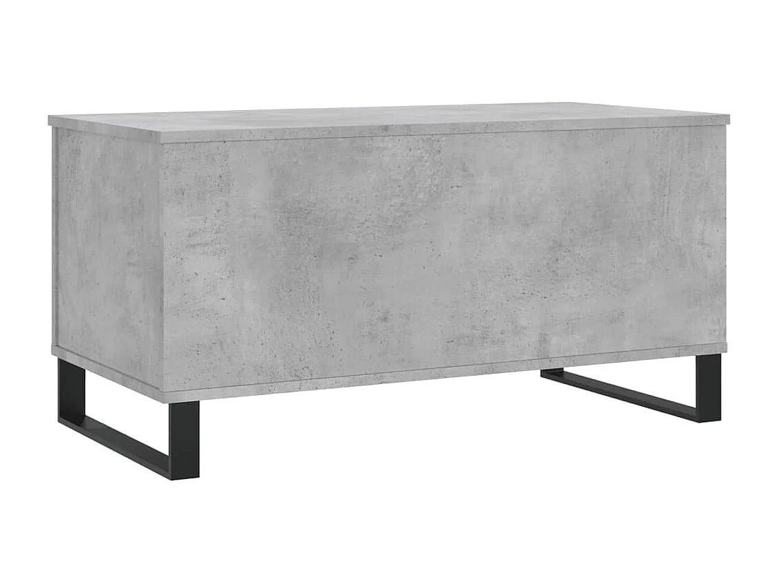 Table basse relevable Gris béton 90x44,5x45 cm Bois d'ingénierie OFR35023 BonneVie Meuble