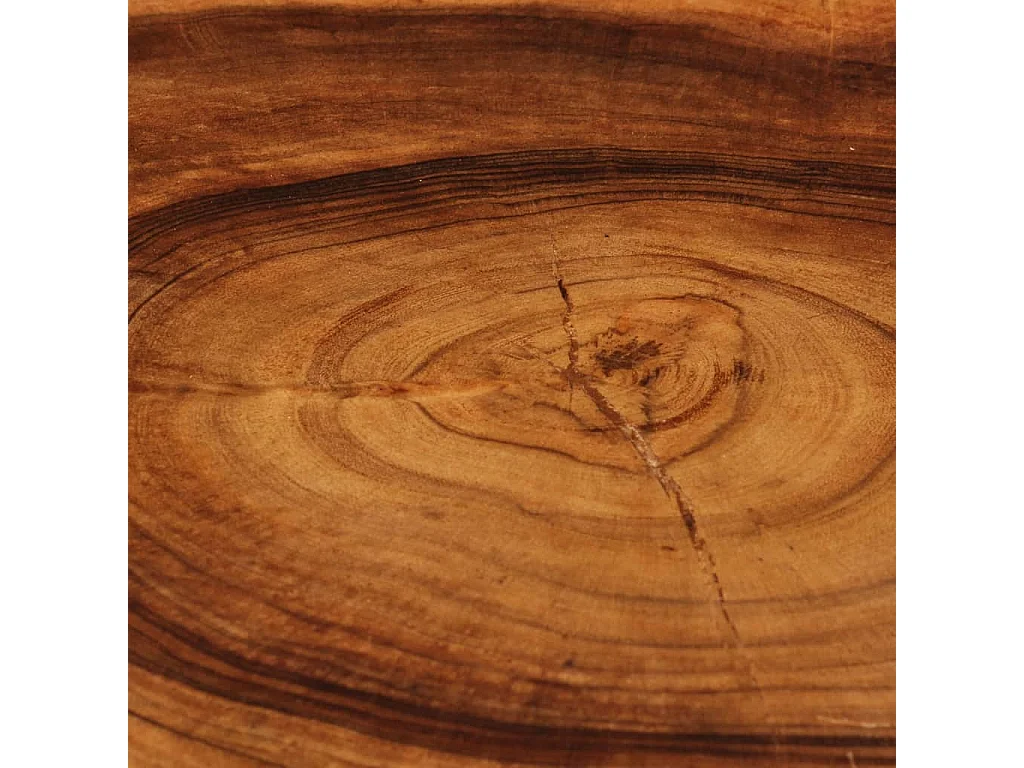 Table basse Bois d'acacia massif 60 x 55 x 25 cm OFR89936 BonneVie Meuble