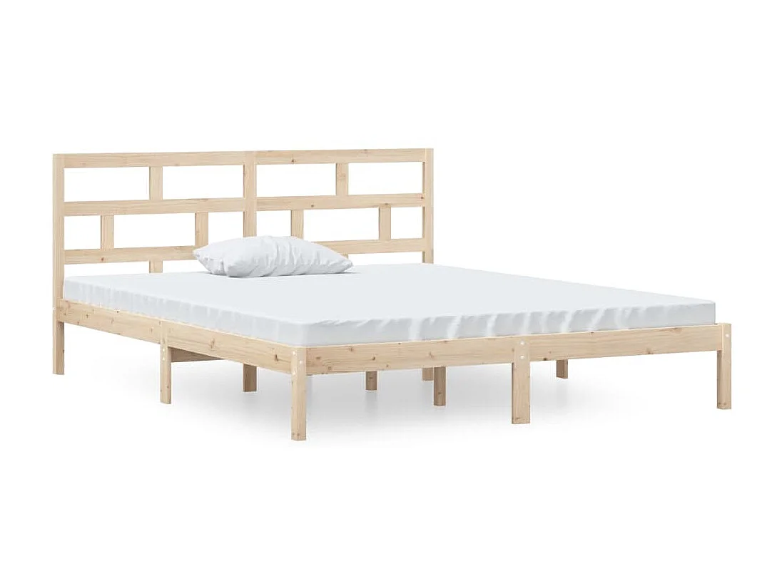 Lit-120x190 cm Bois massif Petit Double EGGB58888