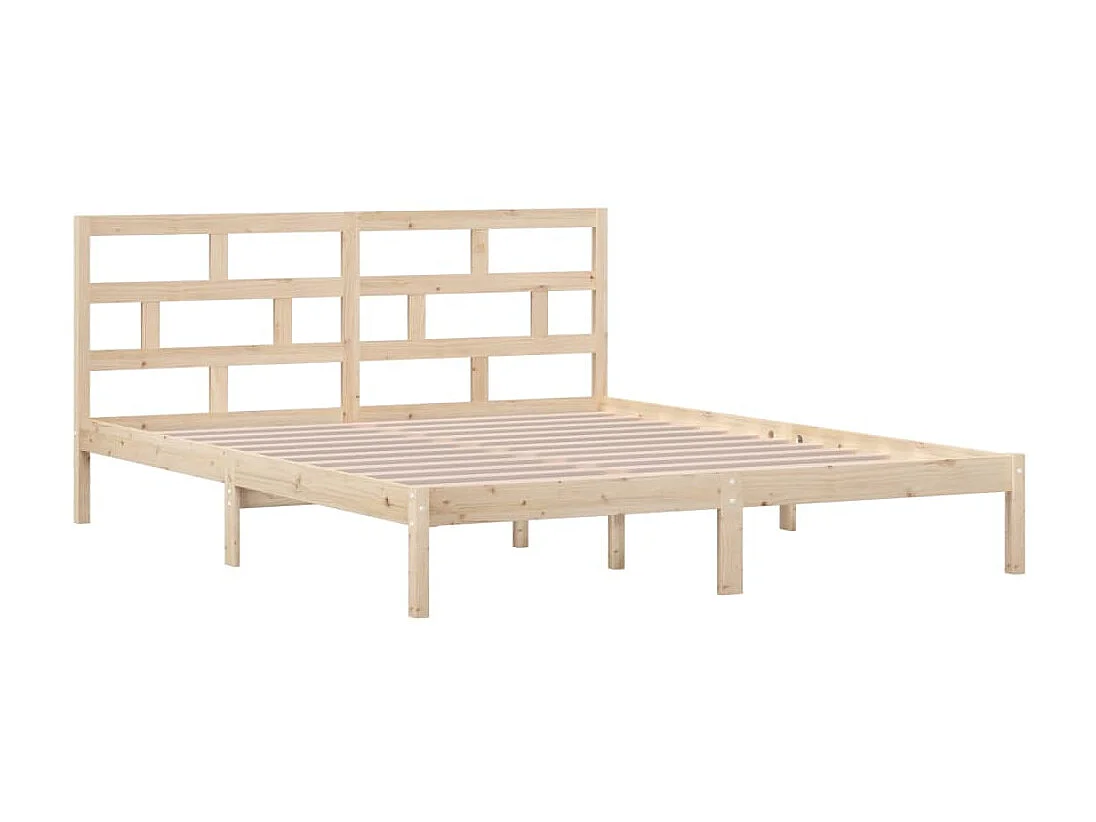 Lit-120x190 cm Bois massif Petit Double EGGB58888