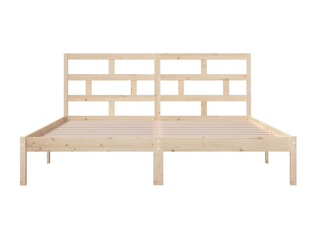Lit-120x190 cm Bois massif Petit Double EGGB58888