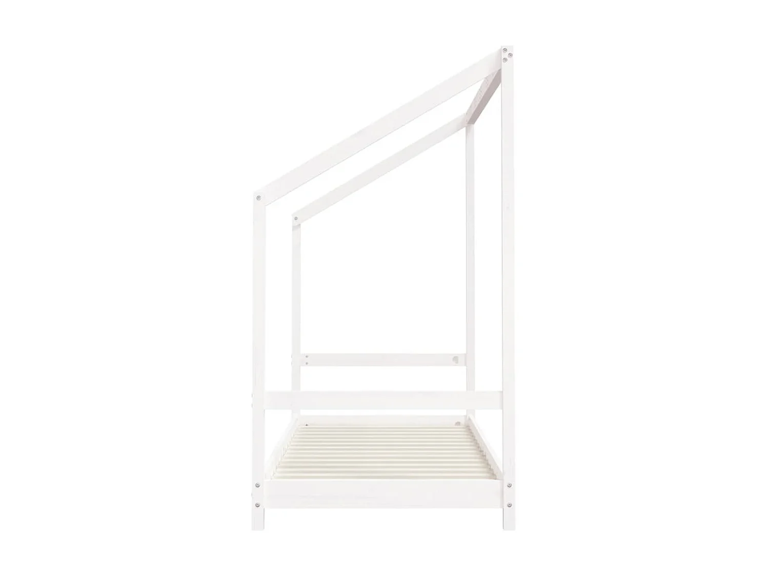 Cama infantil 2x(80x200) cm pinho maciço branco PT307252