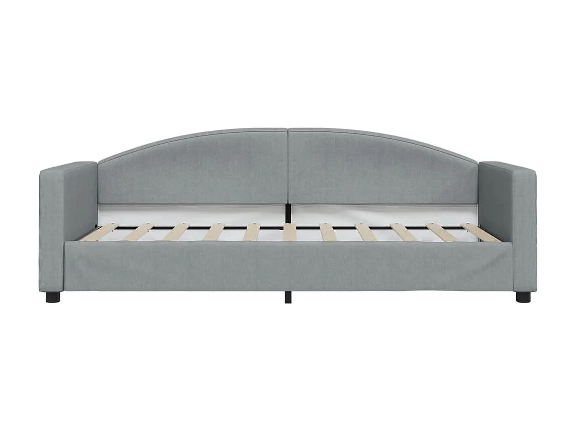 Lit-90x190 cm de repos gris clair tissu EGGB66360