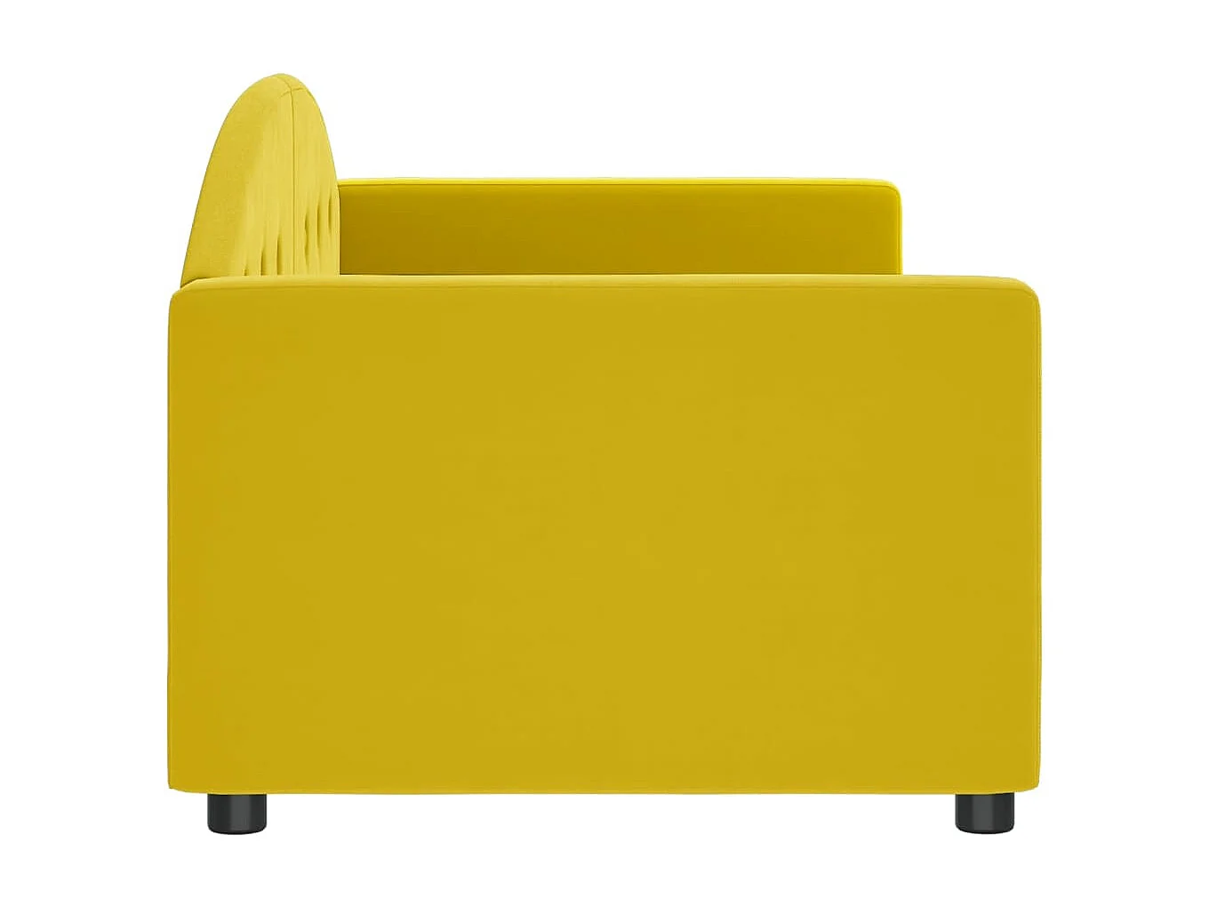 Lit-80x200 cm de repos jaune velours EGGB67773