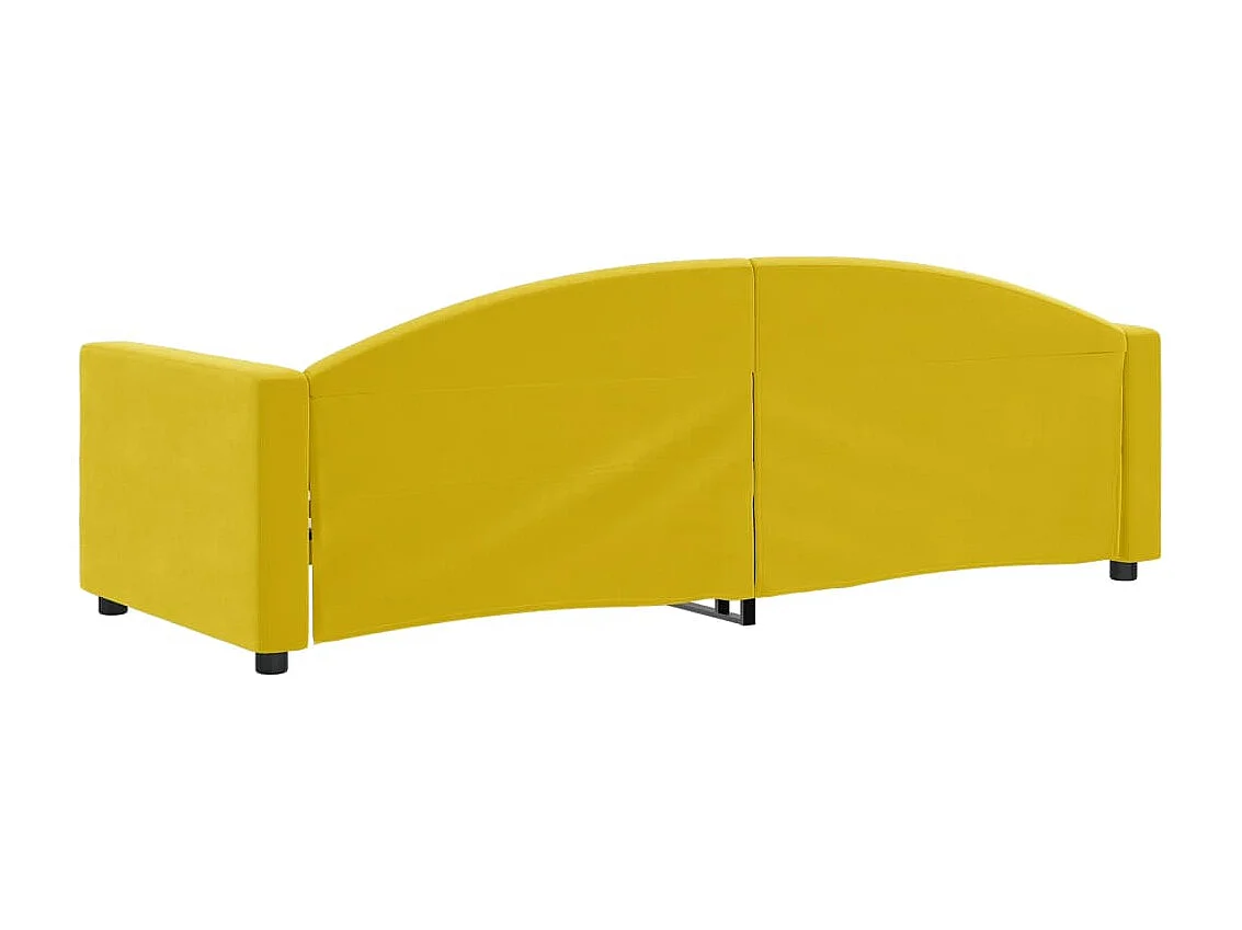 Lit-80x200 cm de repos jaune velours EGGB67773