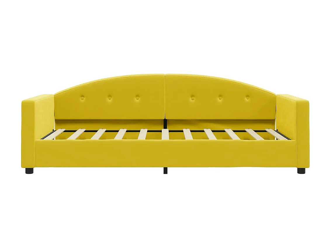 Lit-80x200 cm de repos jaune velours EGGB67773