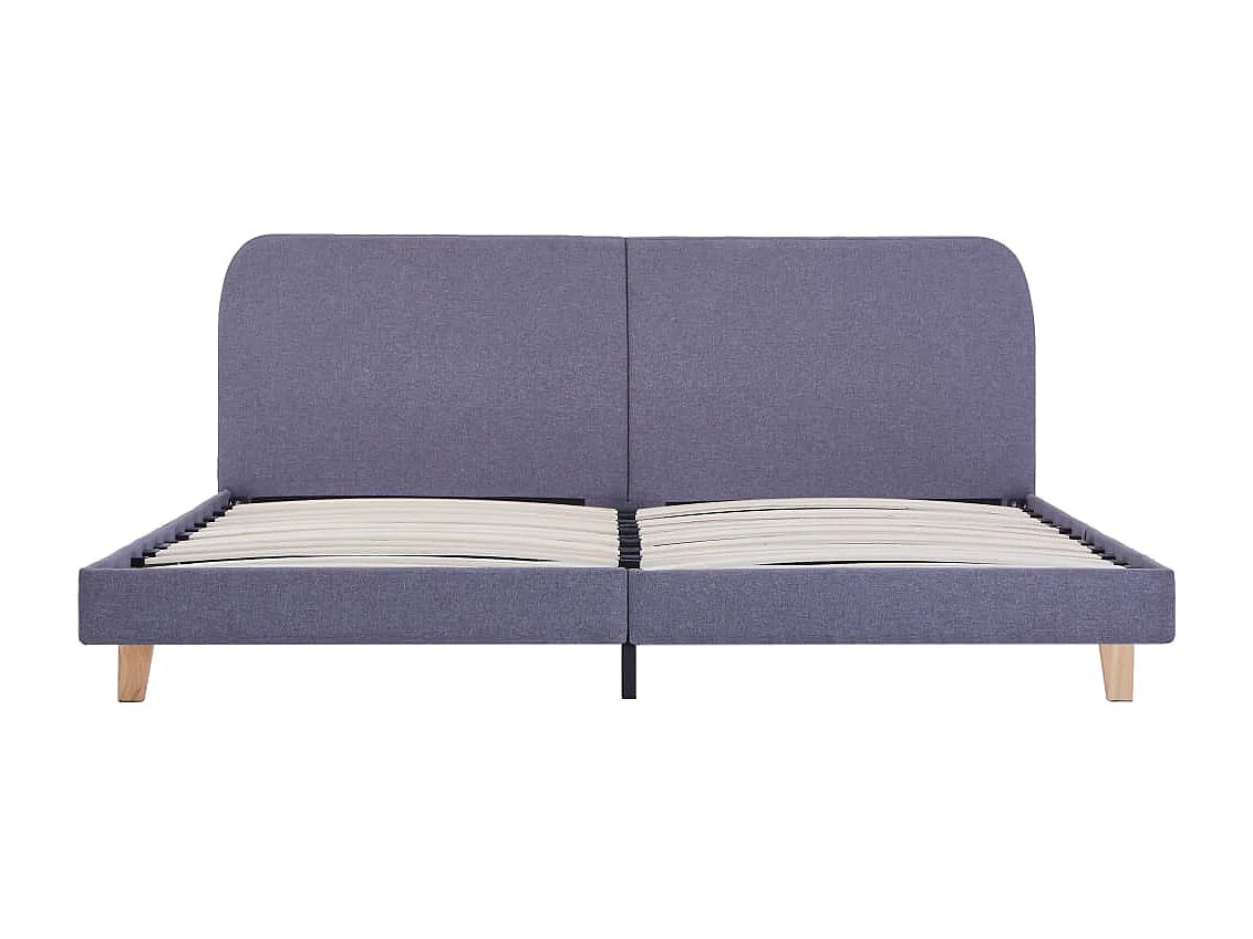 Lit-180x200 cm Gris clair Tissu EGGB90780