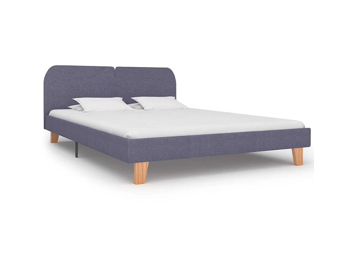 Lit-180x200 cm Gris clair Tissu EGGB90780