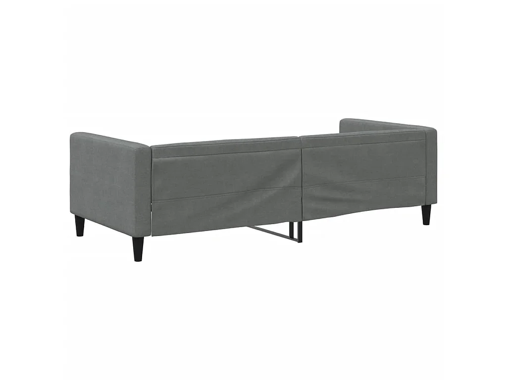 Lit-90x190 cm de repos gris foncé tissu EGGB83537