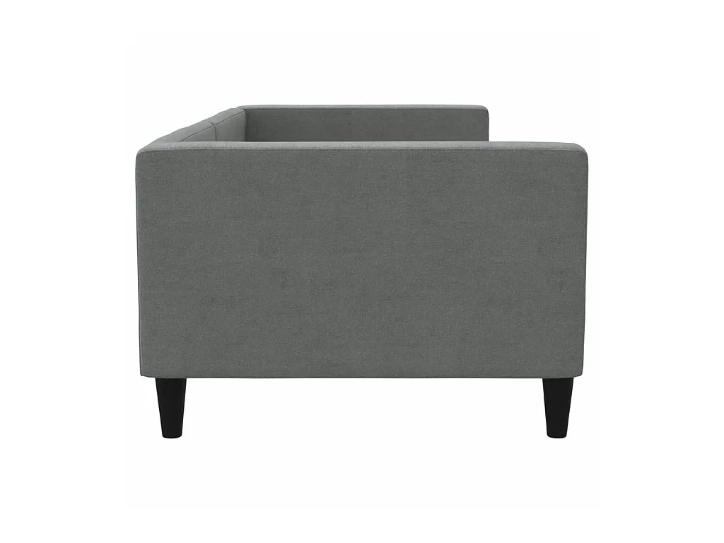 Cama 80x200 cm tela gris oscuro ES97707