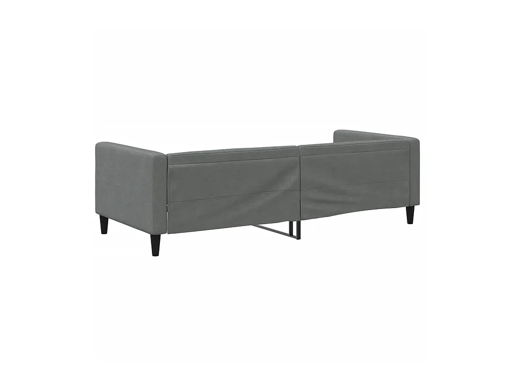 Cama 80x200 cm tela gris oscuro ES97707