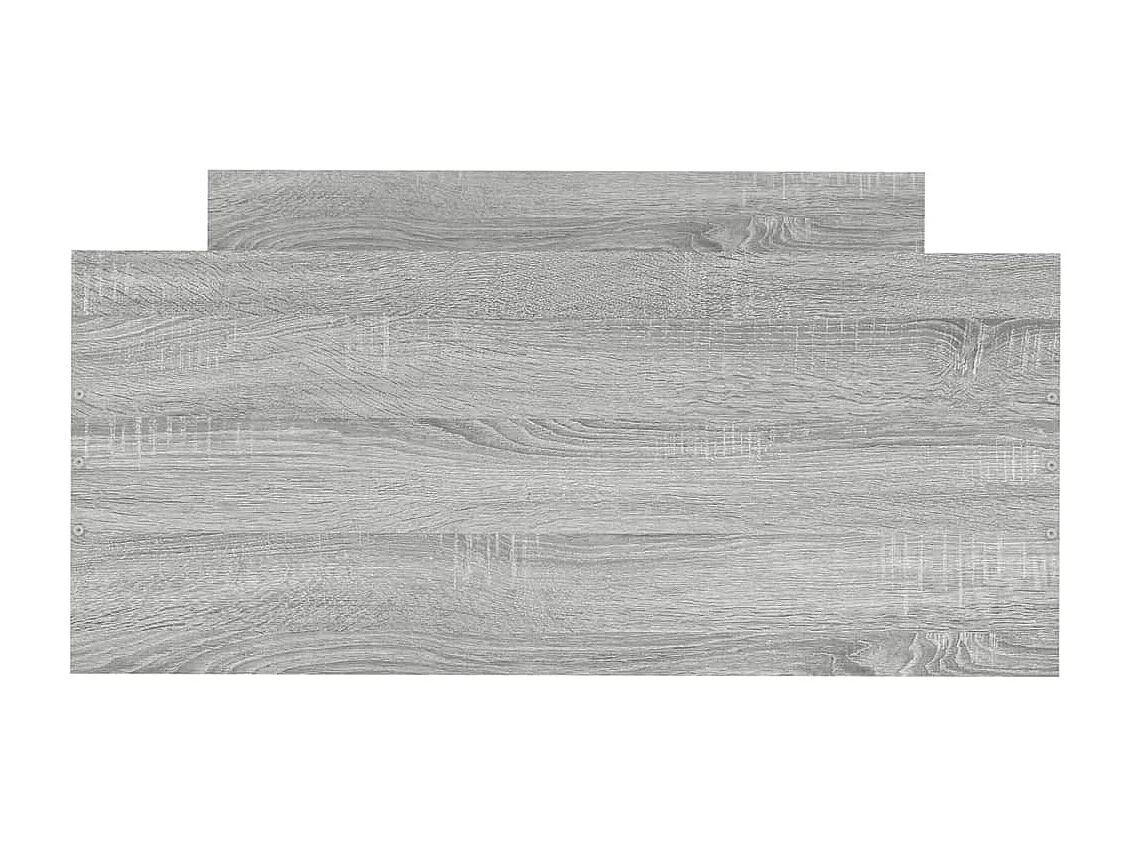 Lit-90x190 cm sonoma gris bois d'ingénierie EGGB95493