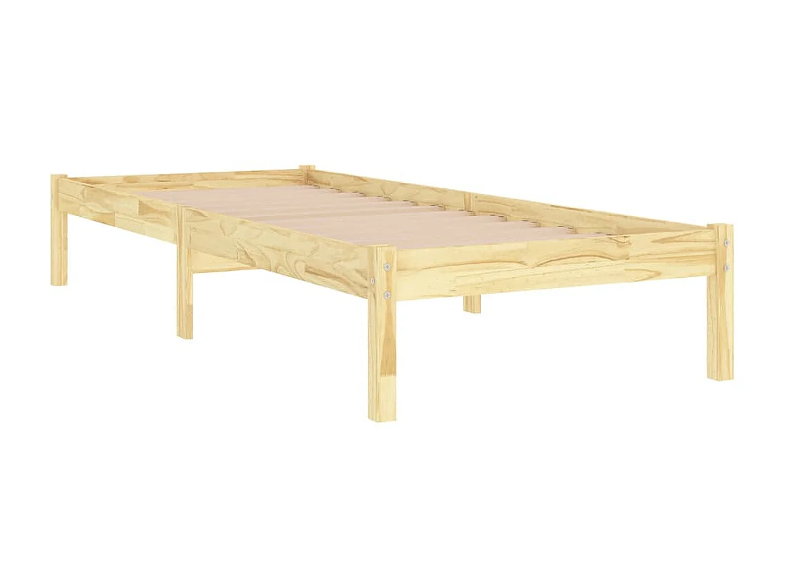 Lit-75x190 cm bois massif petit simple EGGB18329