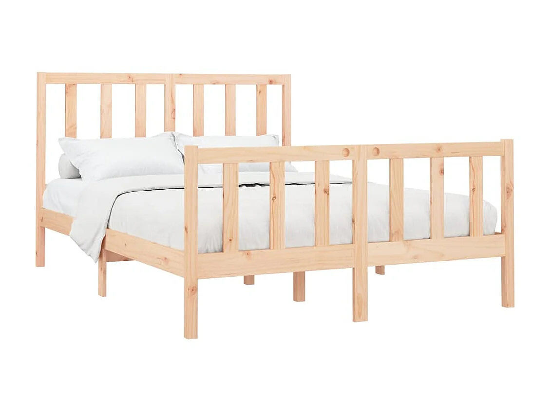 Cama 140x190 cm pinho maciço PT431560