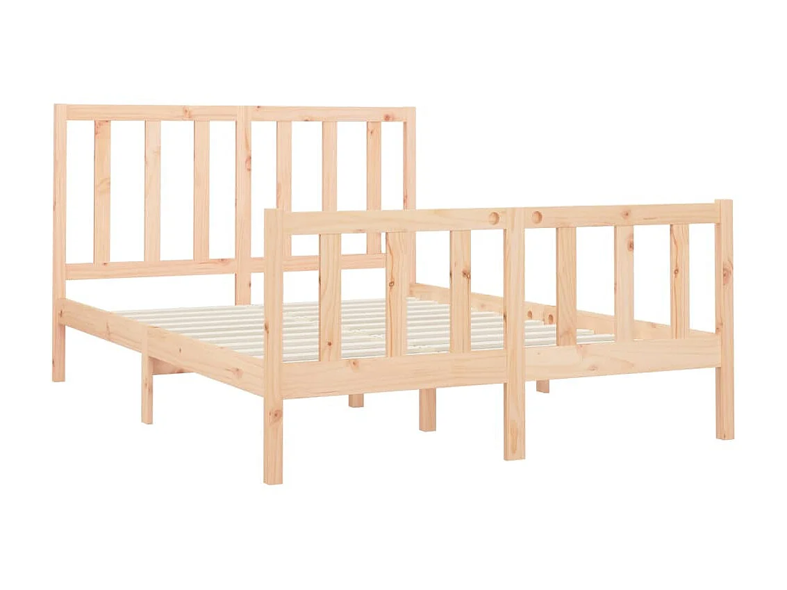 Cama 140x190 cm pinho maciço PT431560