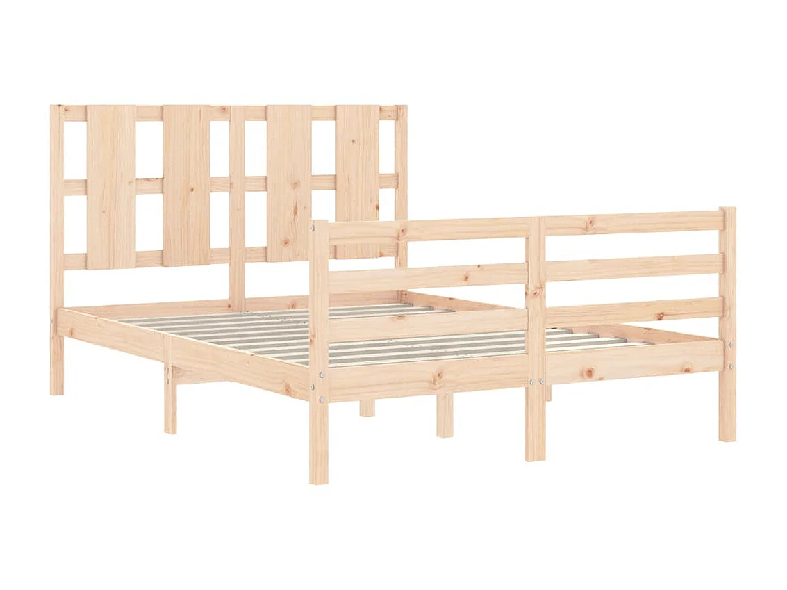 Lit-120x200 cm avec tête de lit bois massif EGGB80698