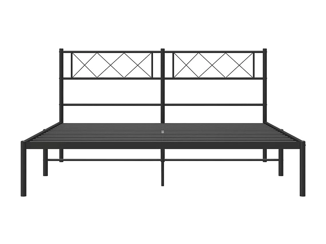 Cama com cabeceira 120x190 cm metal preto PT926731