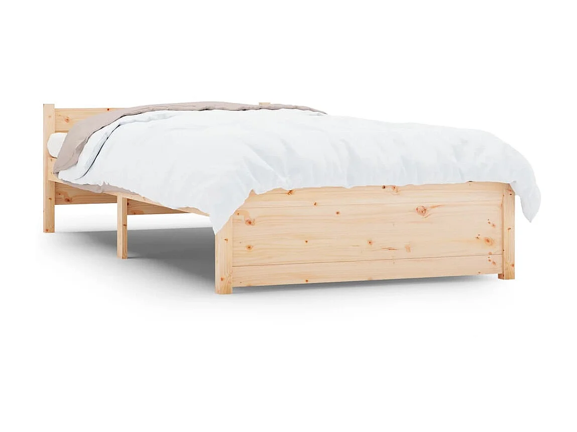 Lit-100x200 cm Bois massif EGGB28627