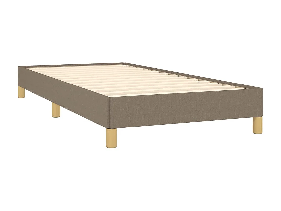 Cama - 90x190 cm tecido cinza-acastanhado PT231869