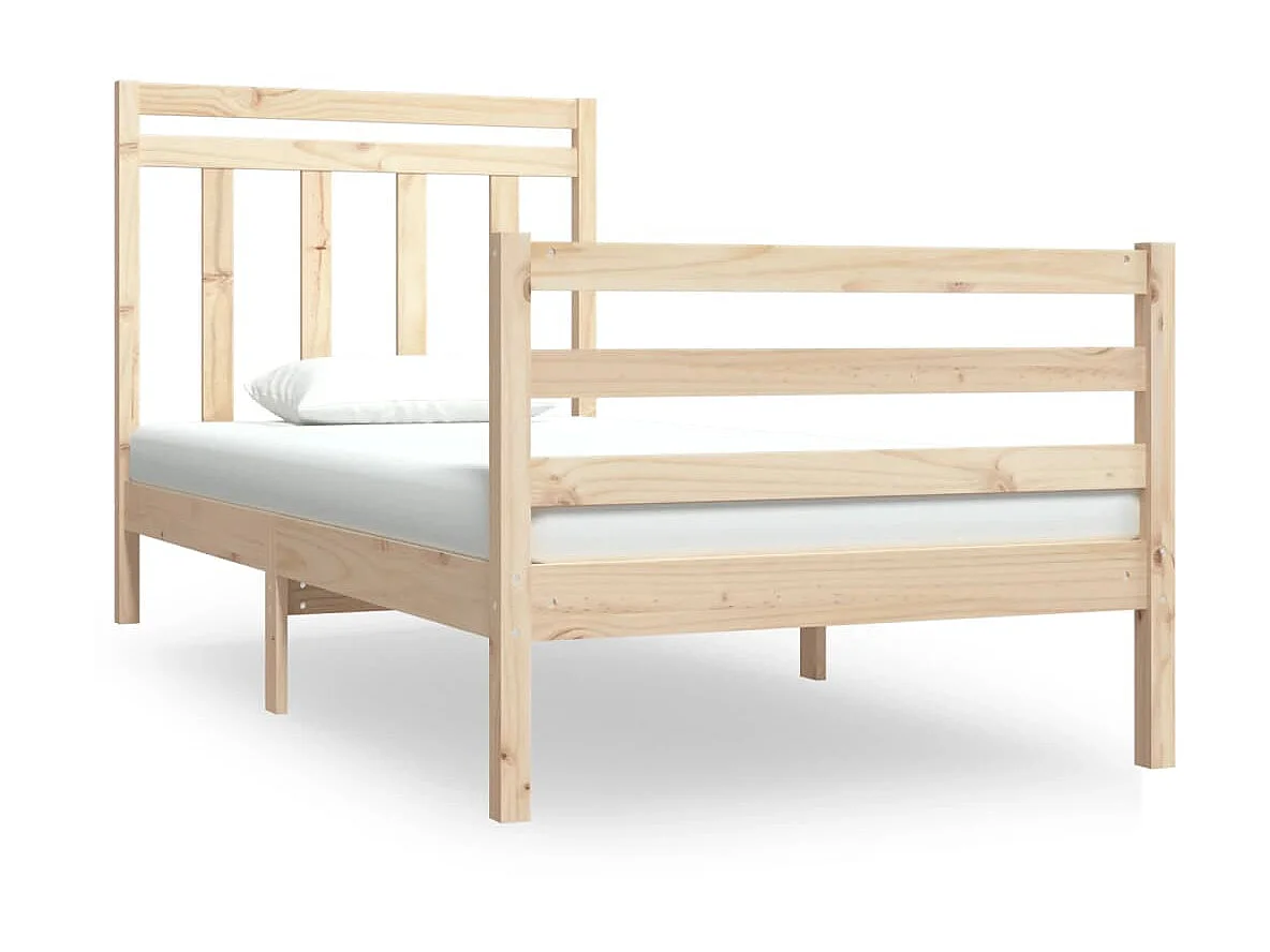 Lit-90x190 cm bois massif simple EGGB81939