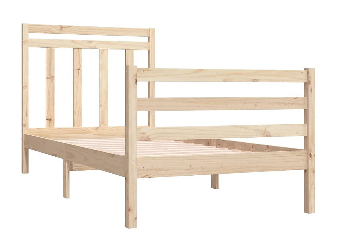 Lit-90x190 cm bois massif simple EGGB81939