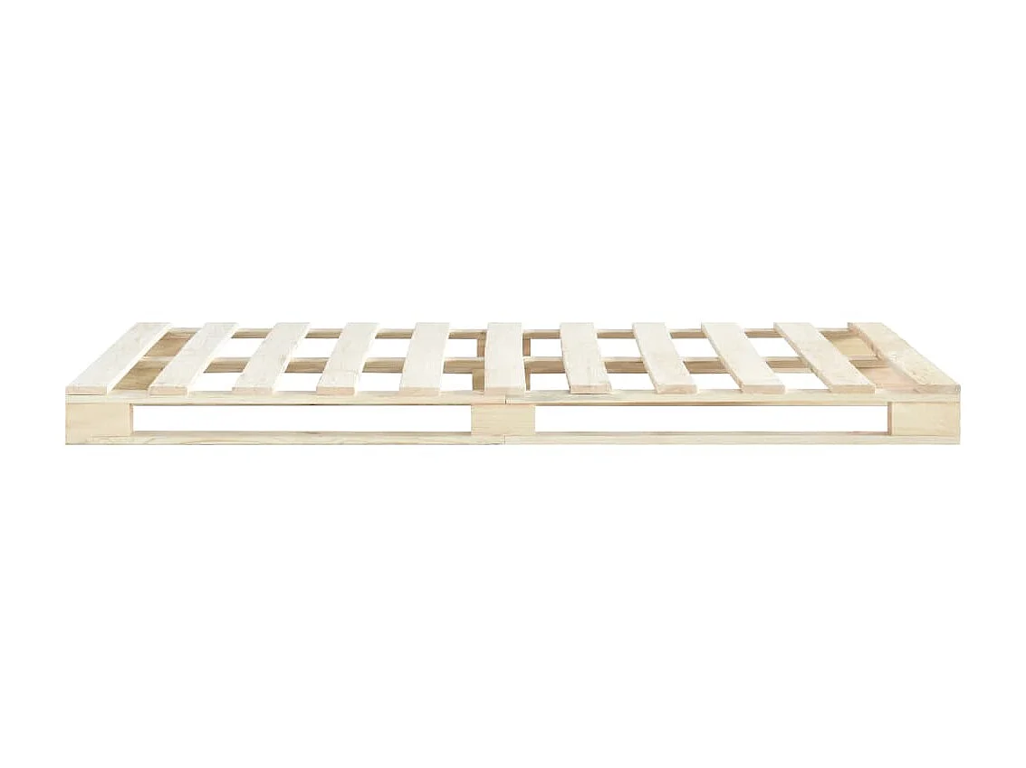 Lit-140x200 cm de palette Bois de pin massif EGGB95145