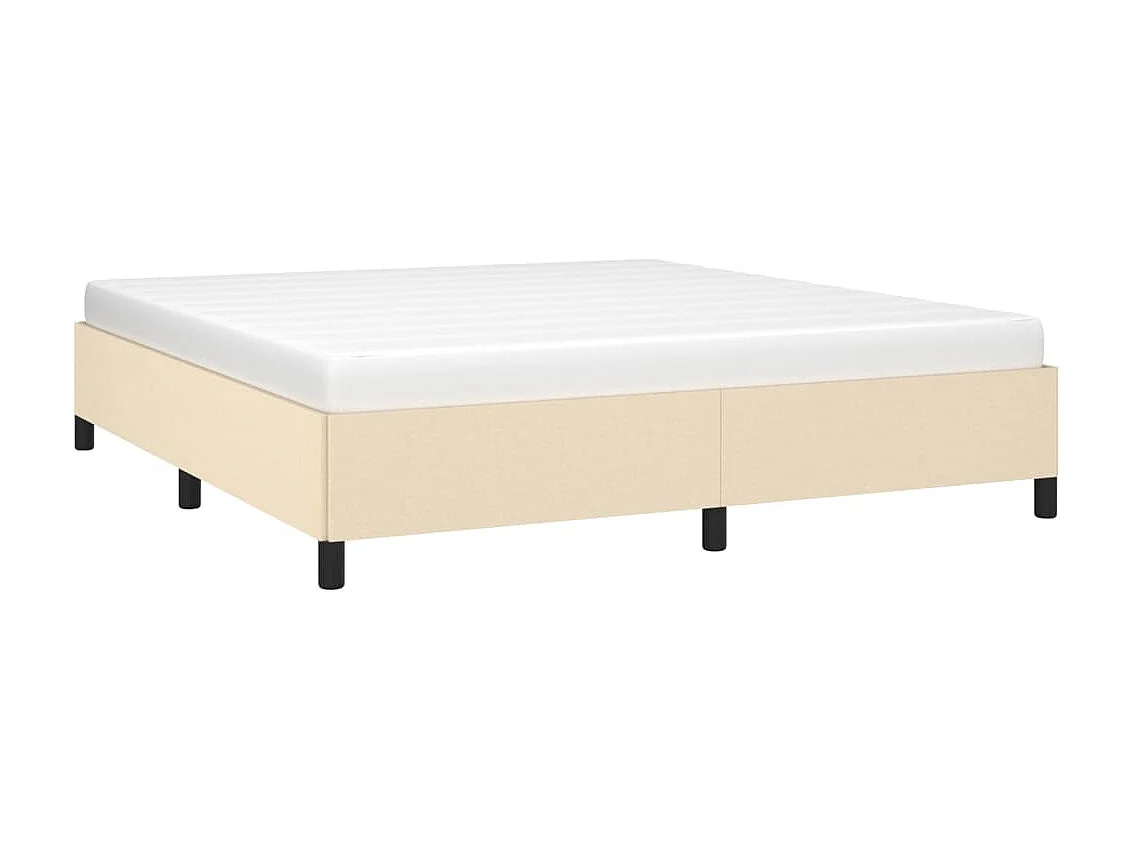 Lit-180x200 cm Crème Tissu EGGB21087