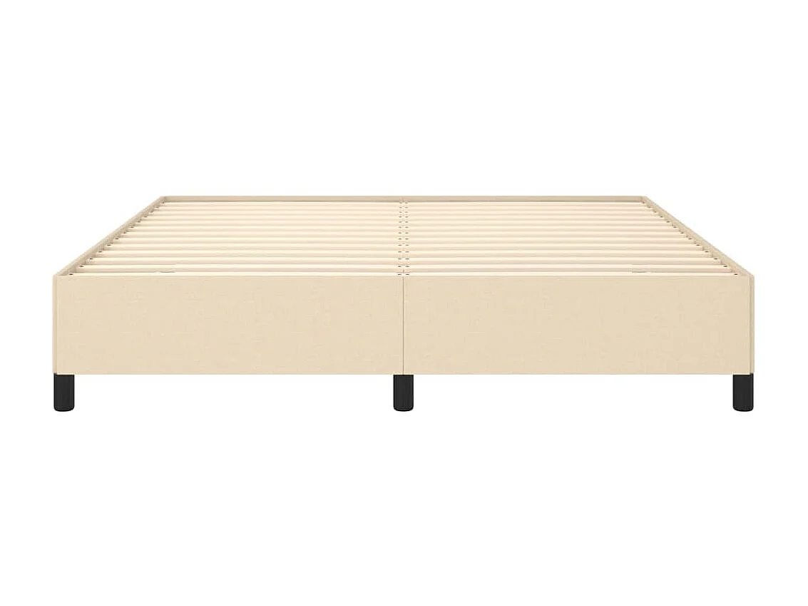 Lit-180x200 cm Crème Tissu EGGB21087