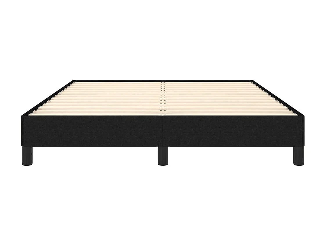 Lit-140x190 cm Noir Tissu EGGB74408