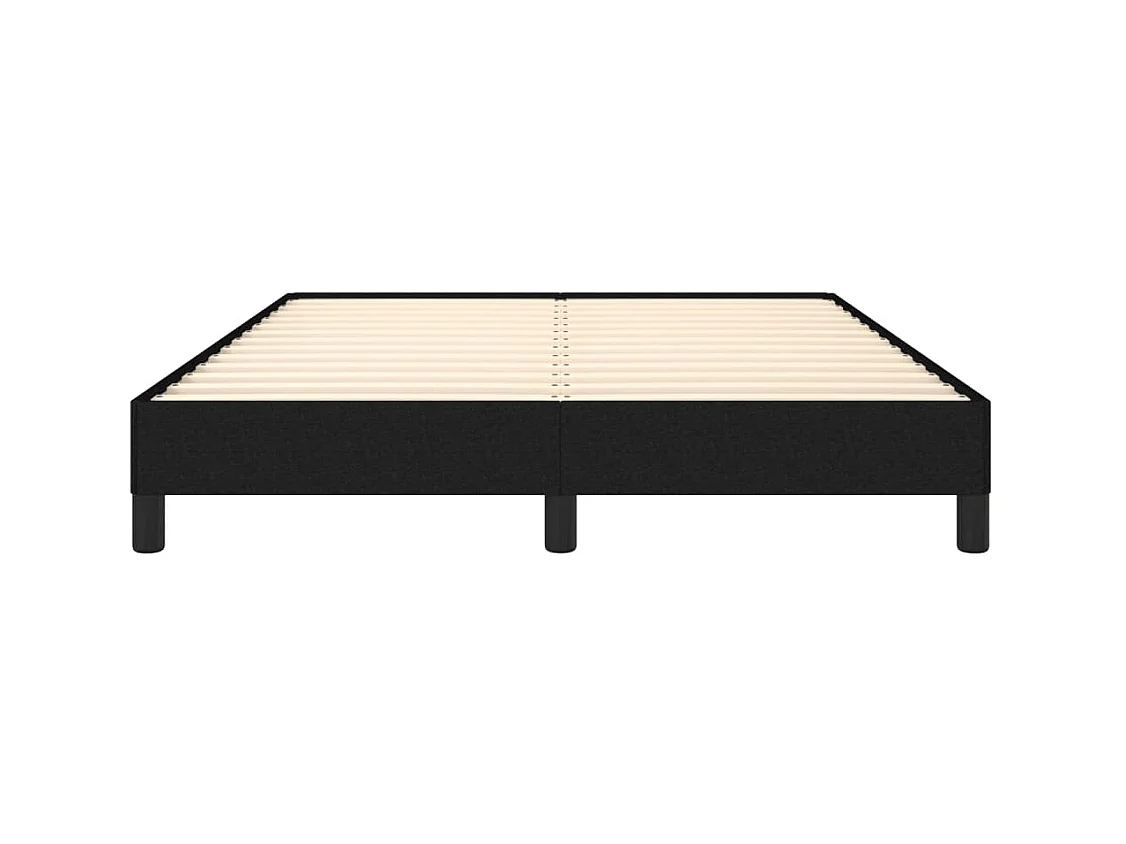Cama 140x190 cm de tela negro ES16569