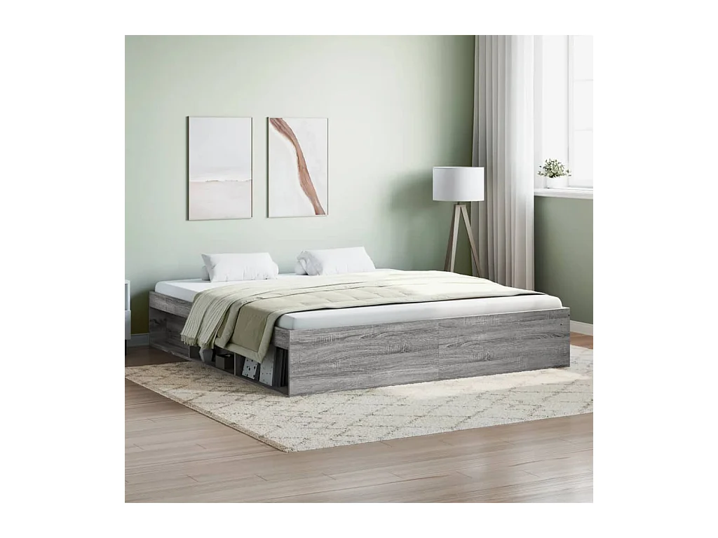 Lit-180x200 cm sonoma gris super king EGGB61230