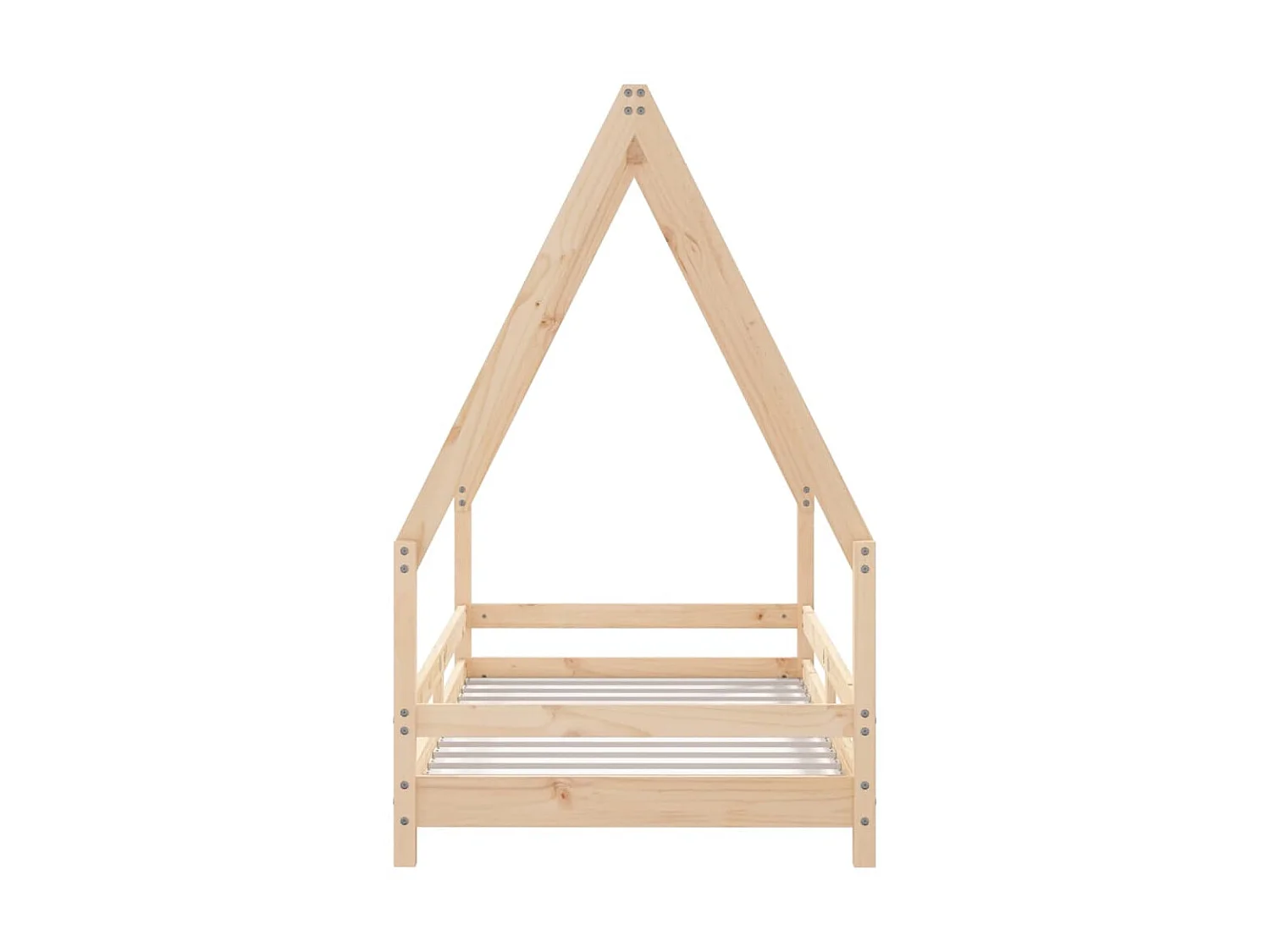 Cama 80x160 cm para niños madera maciza de pino ES80801