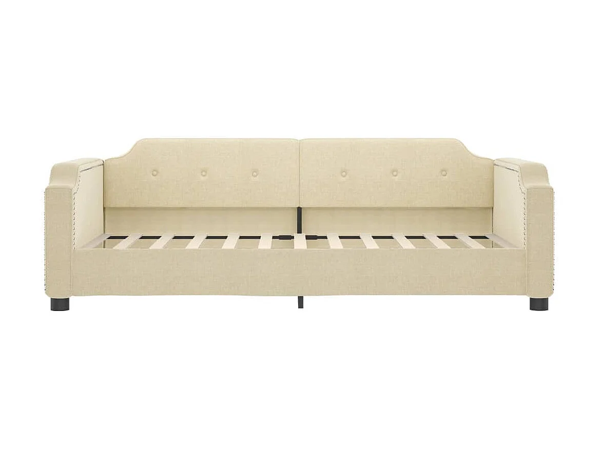 Lit-80x200 cm de repos crème tissu EGGB41151