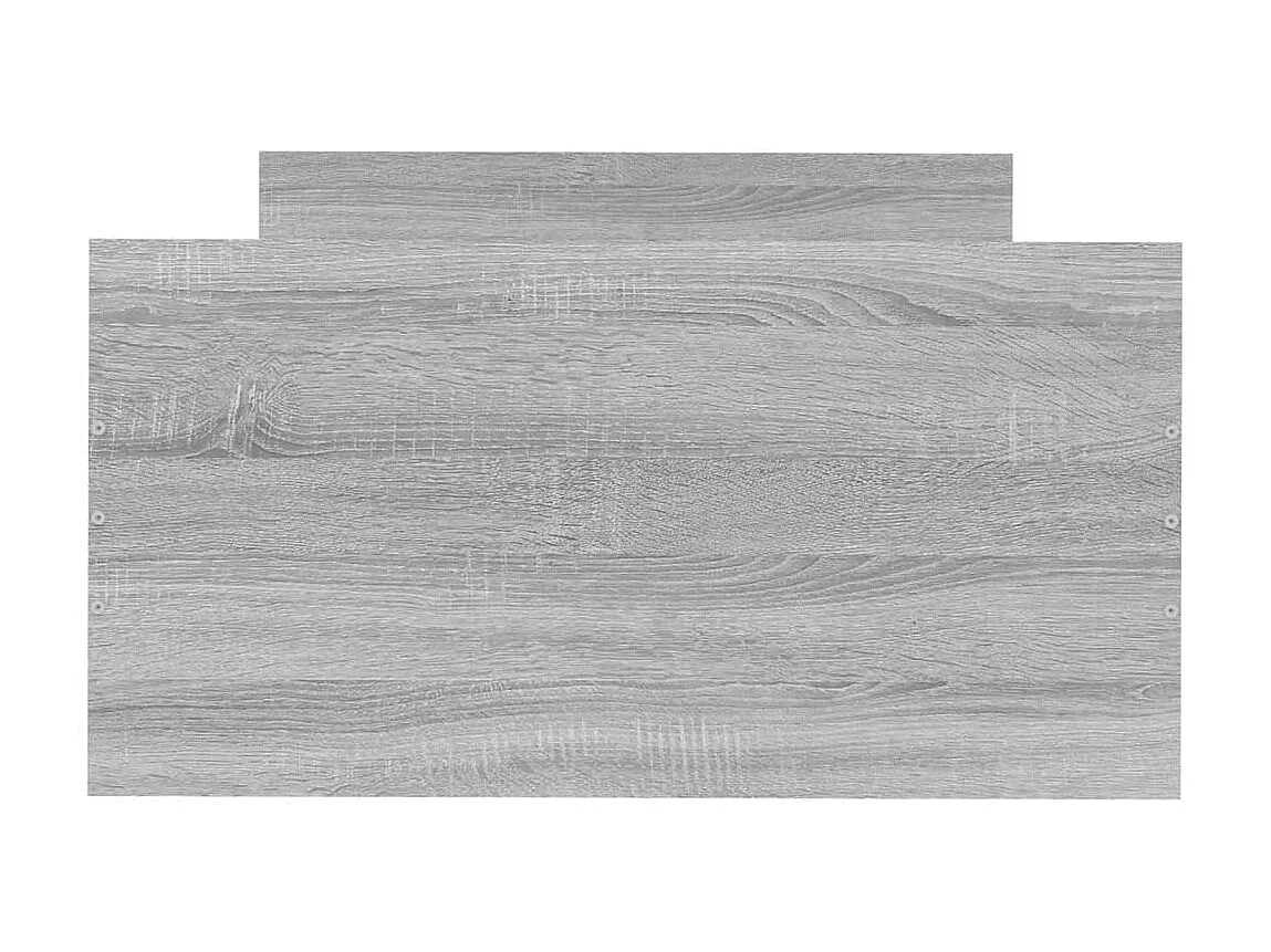 Lit-75x190 cm sonoma gris petit simple bois ingénierie EGGB75094