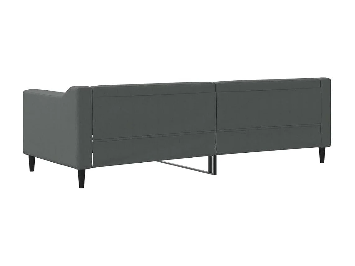 Sofá-cama 80x200 cm tecido cinzento-escuro PT216255