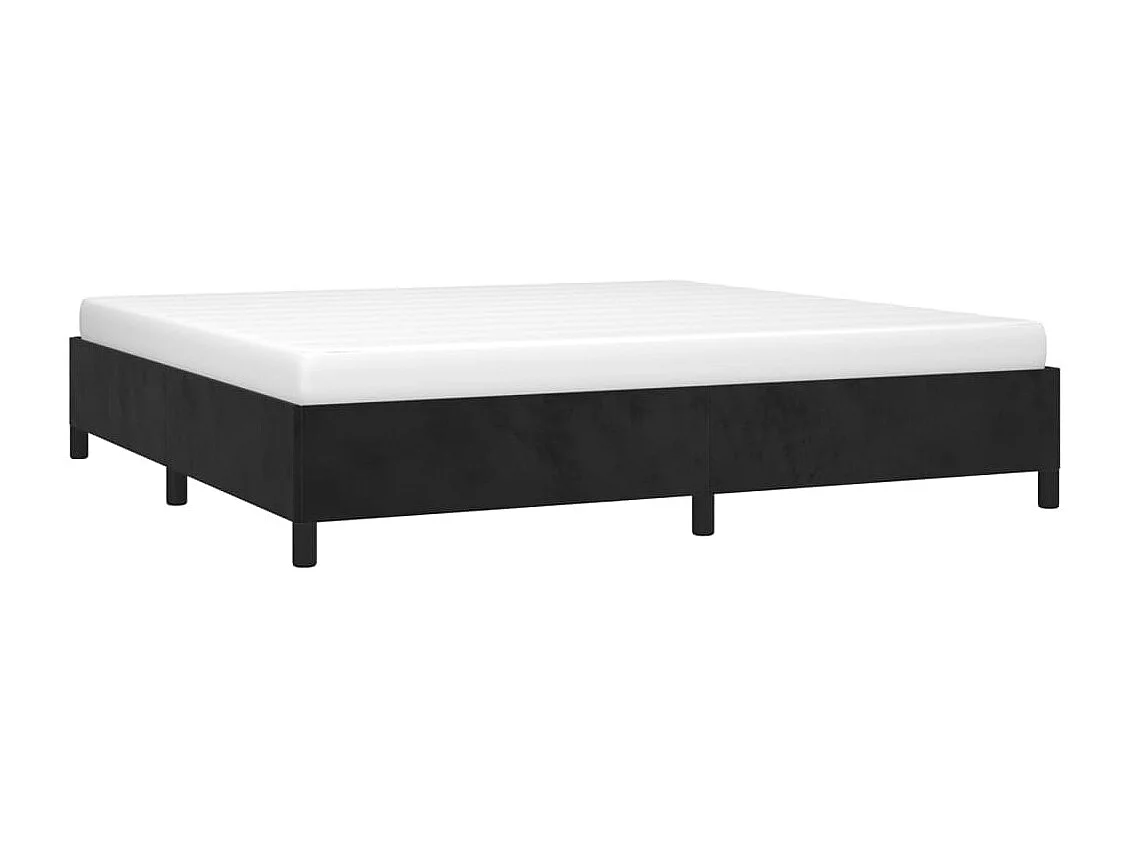 Lit-200x200 cm Noir Velours EGGB91383