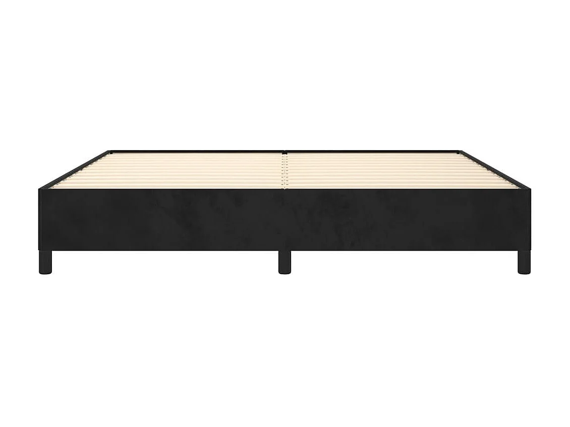 Lit-200x200 cm Noir Velours EGGB91383