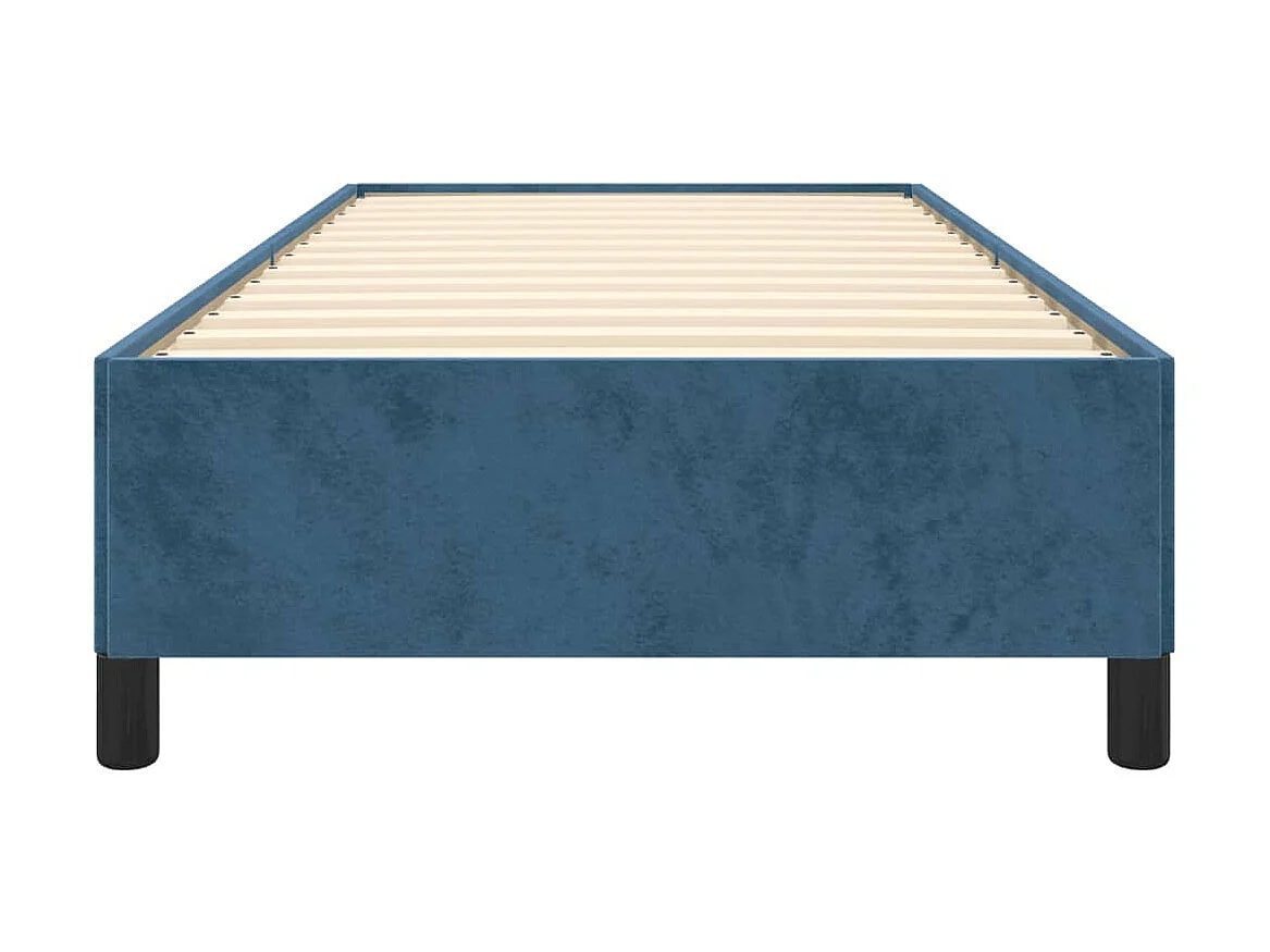 Lit-80x200 cm Bleu foncé Velours EGGB93458