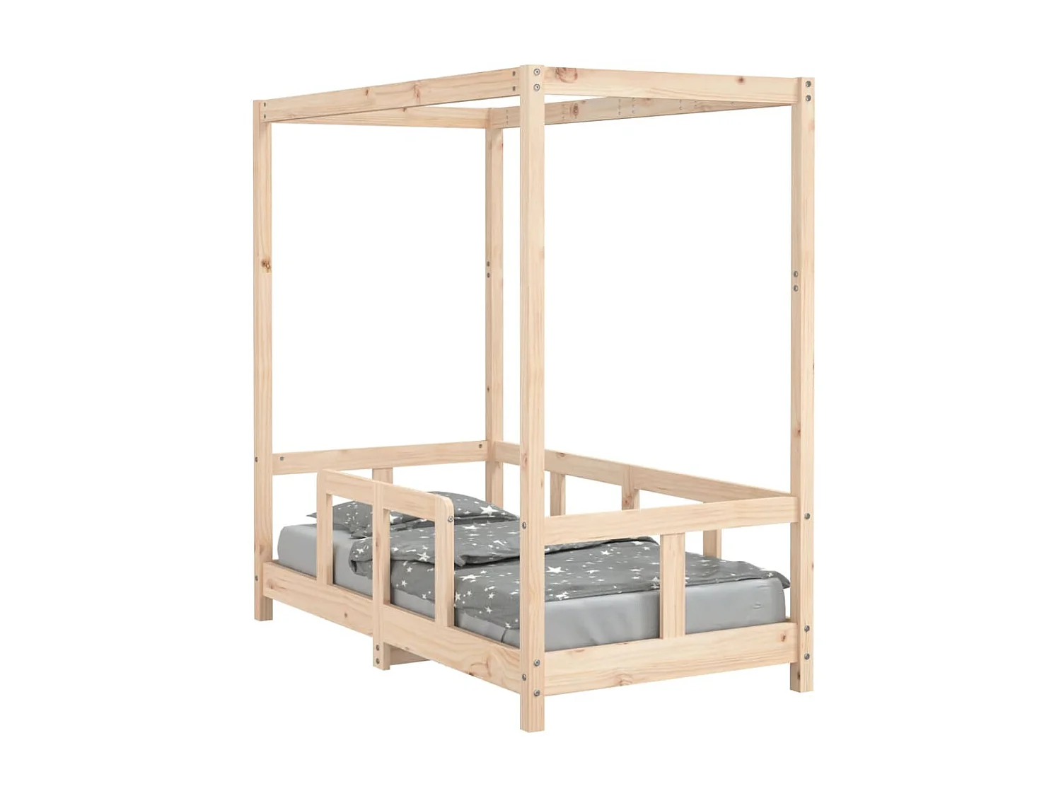 Cama infantil 70x140 cm pinho maciço PT919048