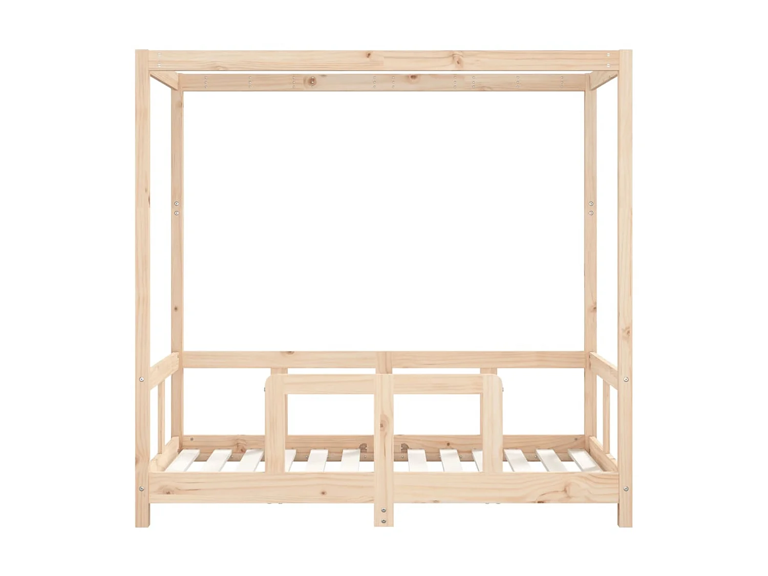 Cama 70x140 cm para niños madera maciza de pino ES18970