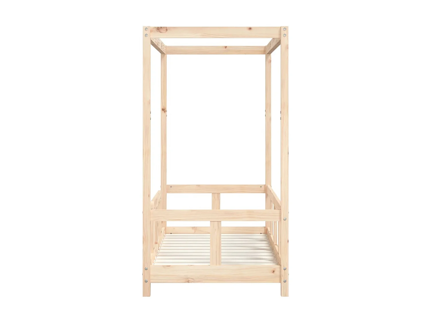 Cama 70x140 cm para niños madera maciza de pino ES18970