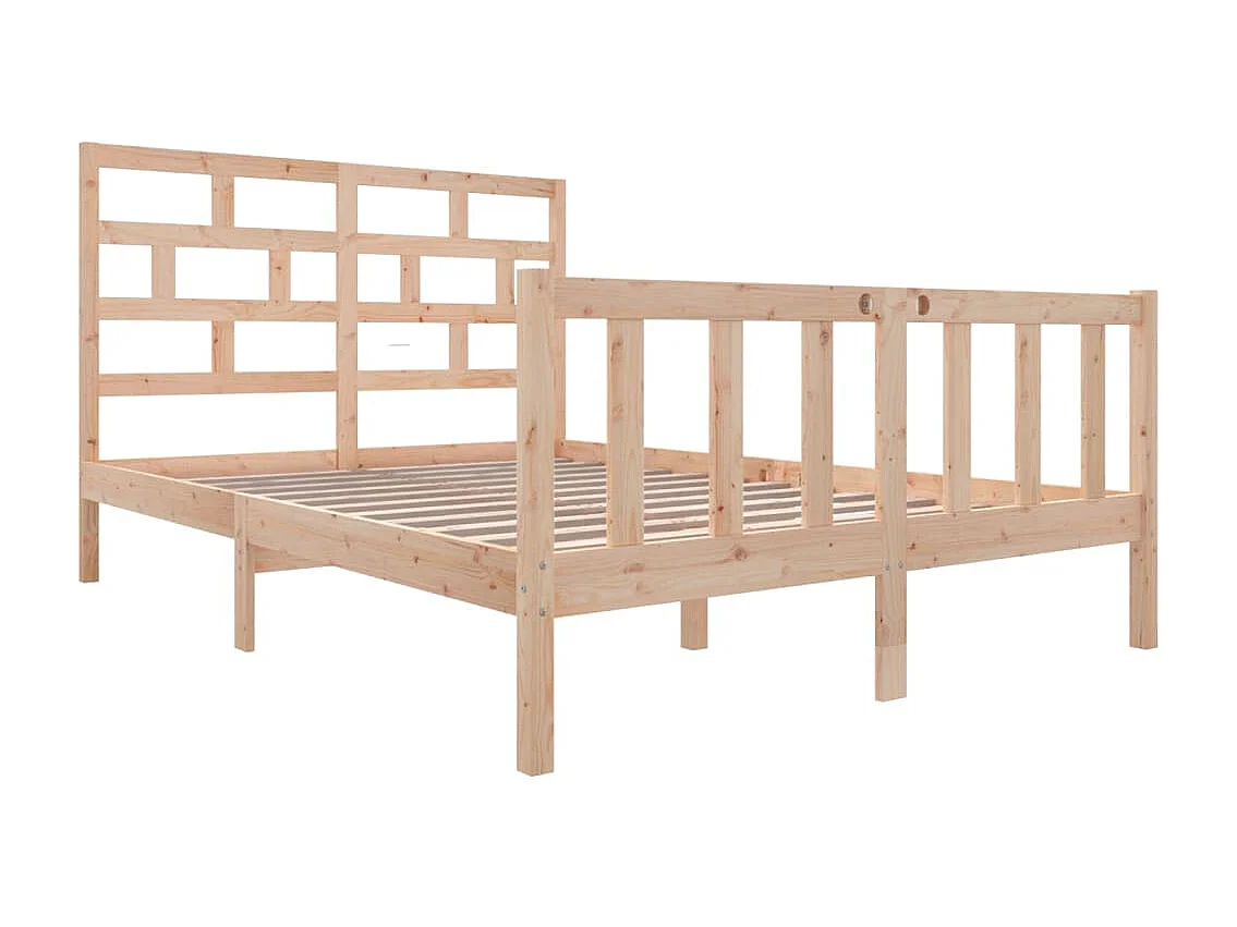 Cama 120x200 cm madera maciza de pino ES84622