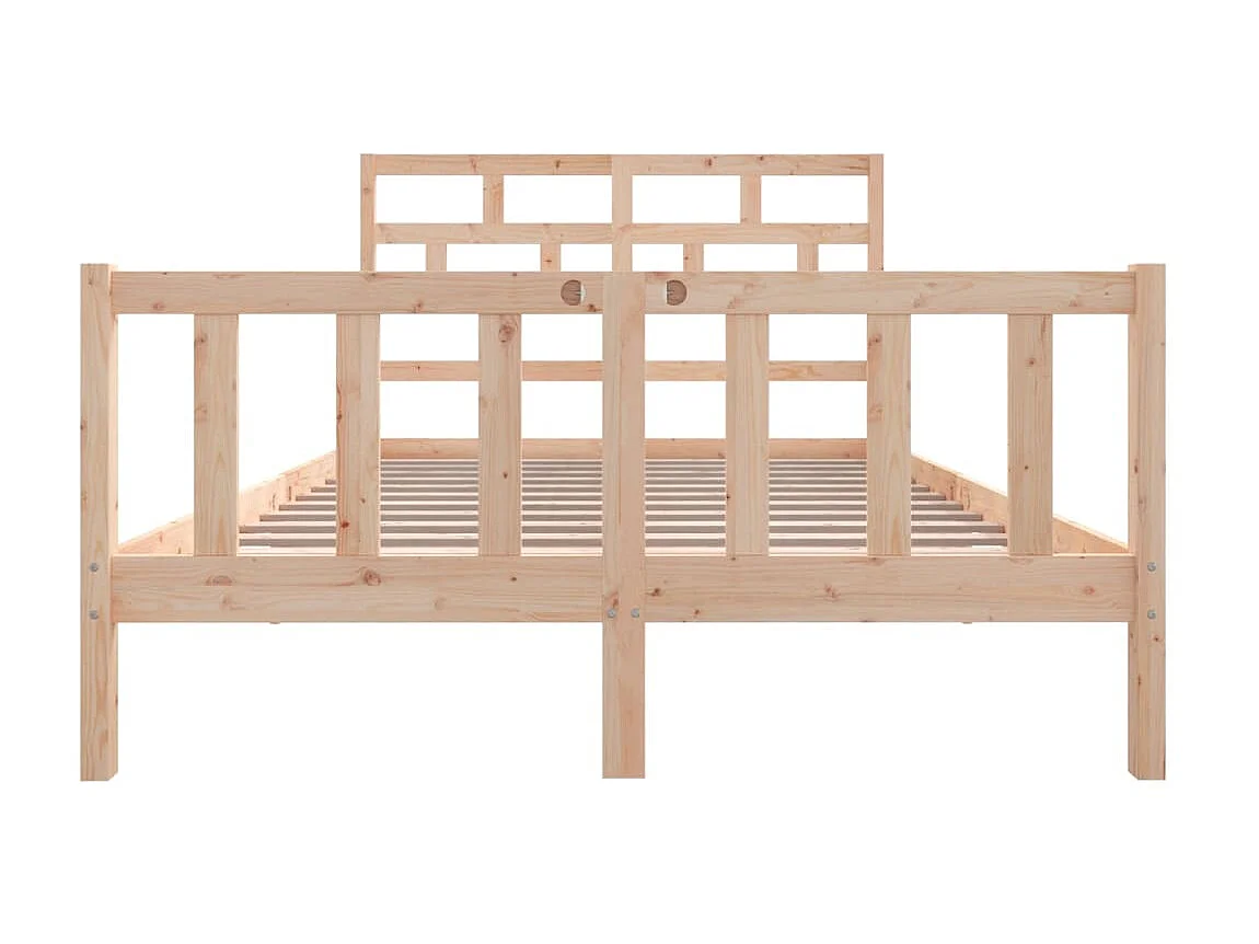 Cama 120x200 cm madera maciza de pino ES84622