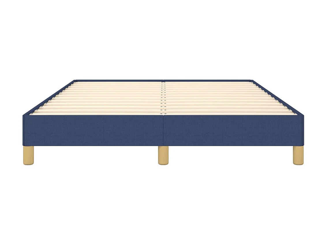 Cama 160x200 cm de tela azul ES41782