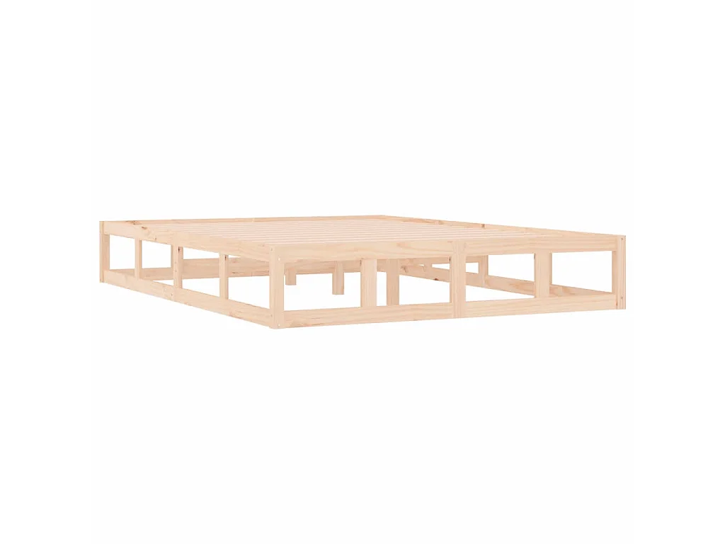 Lit-120x200 cm Bois massif EGGB42002