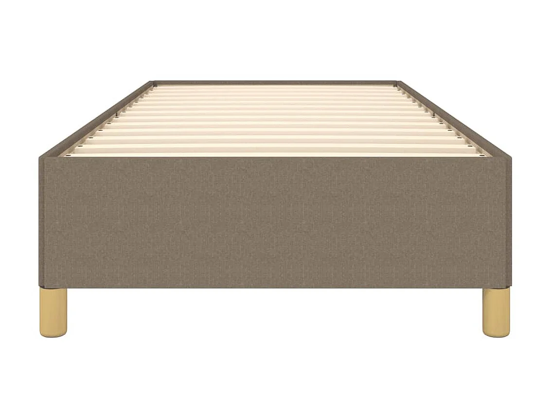 Lit-90x200 cm Taupe Tissu EGGB87216