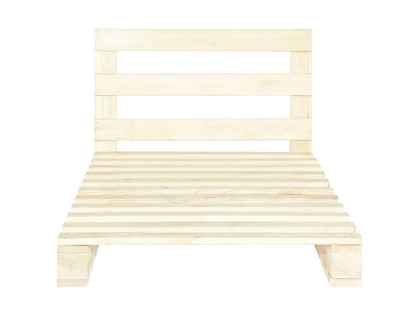 Bedframe pallet massief grenenhout 100x200 cm NL70178