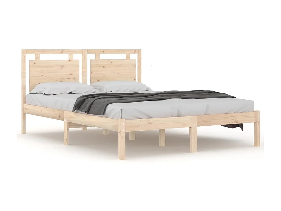 Lit-120x190 cm bois massif petit double EGGB24711