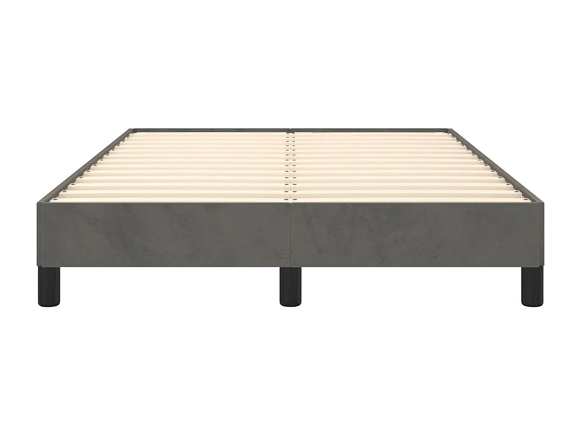 Lit-120x200 cm Gris foncé Velours EGGB47914